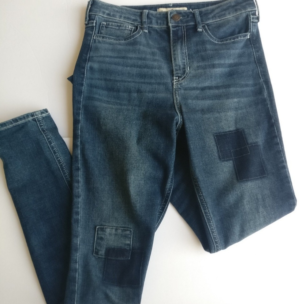 NWOT Hollister patchwork highwaisted mom jeans
